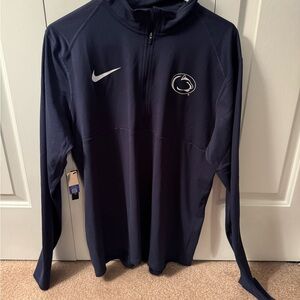 Penn State Nike Dri Fit 1/4 zip long sleeve